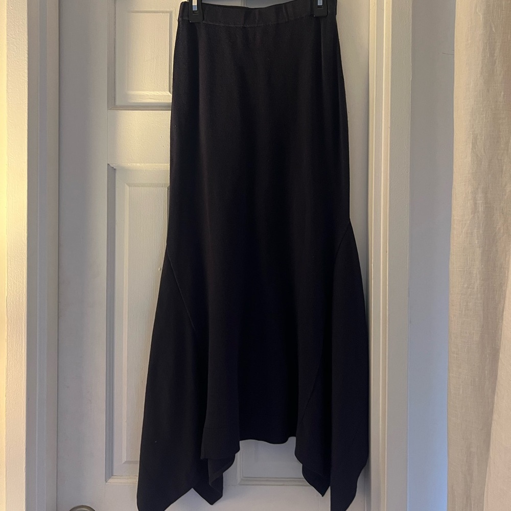 Intermix Dark Purple Asymmetrical Women's Skirt